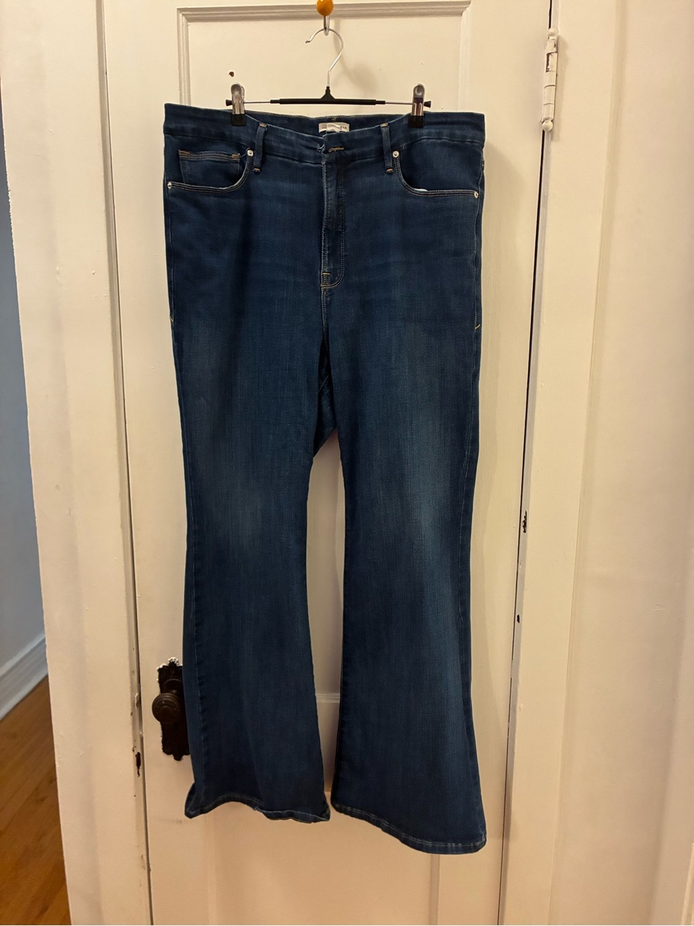 Good American Indigo Flare Jeans